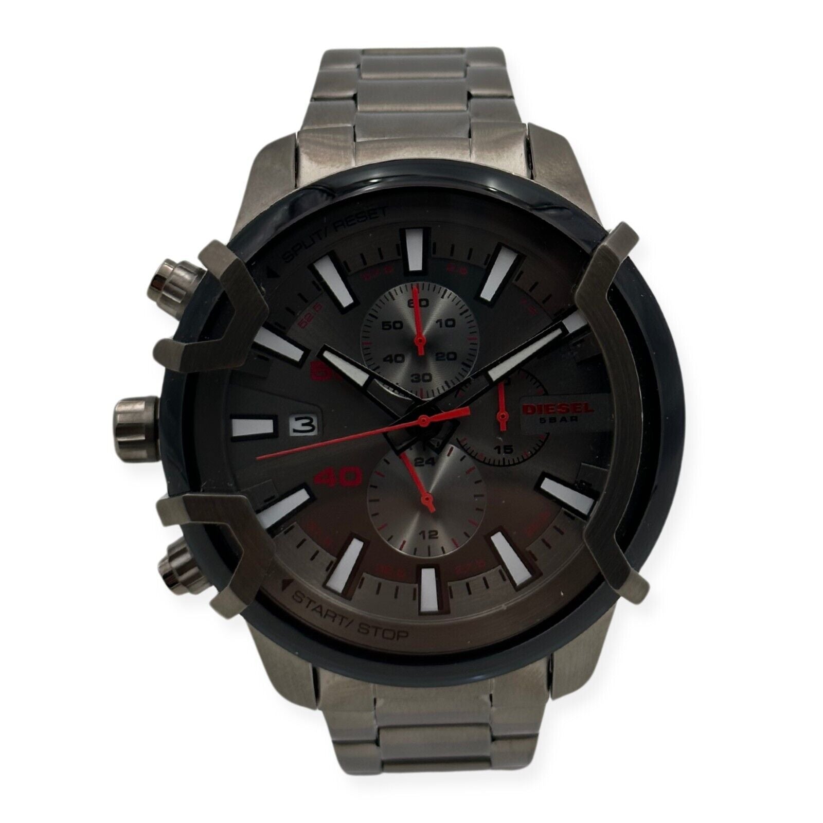 Diesel Men's Griffed Stainless Steel Chronograph Quartz Watch - DZ4586 - 698615143436