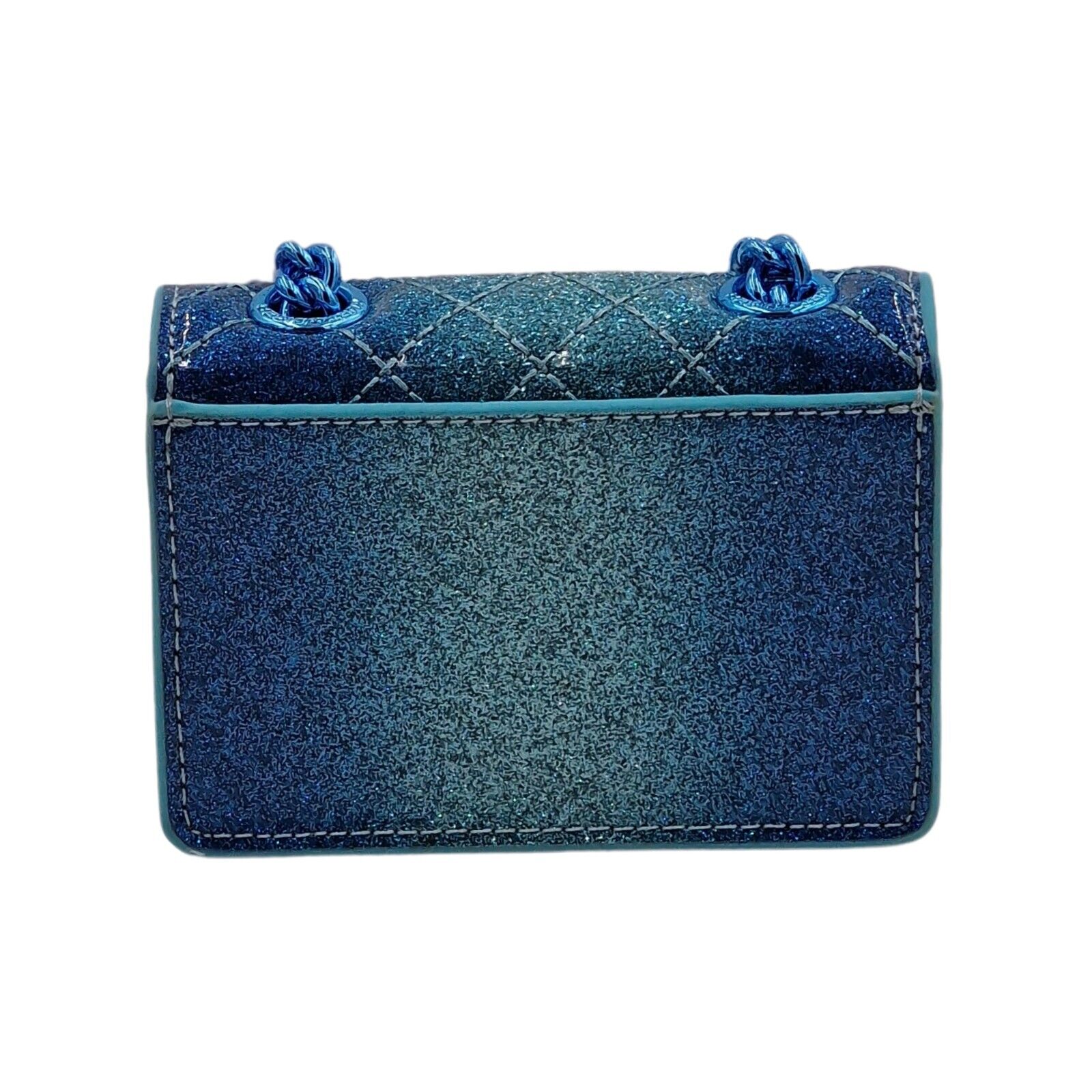 Kurt Geiger London Micro Brixton Crossbody Bag - Blue Glitter