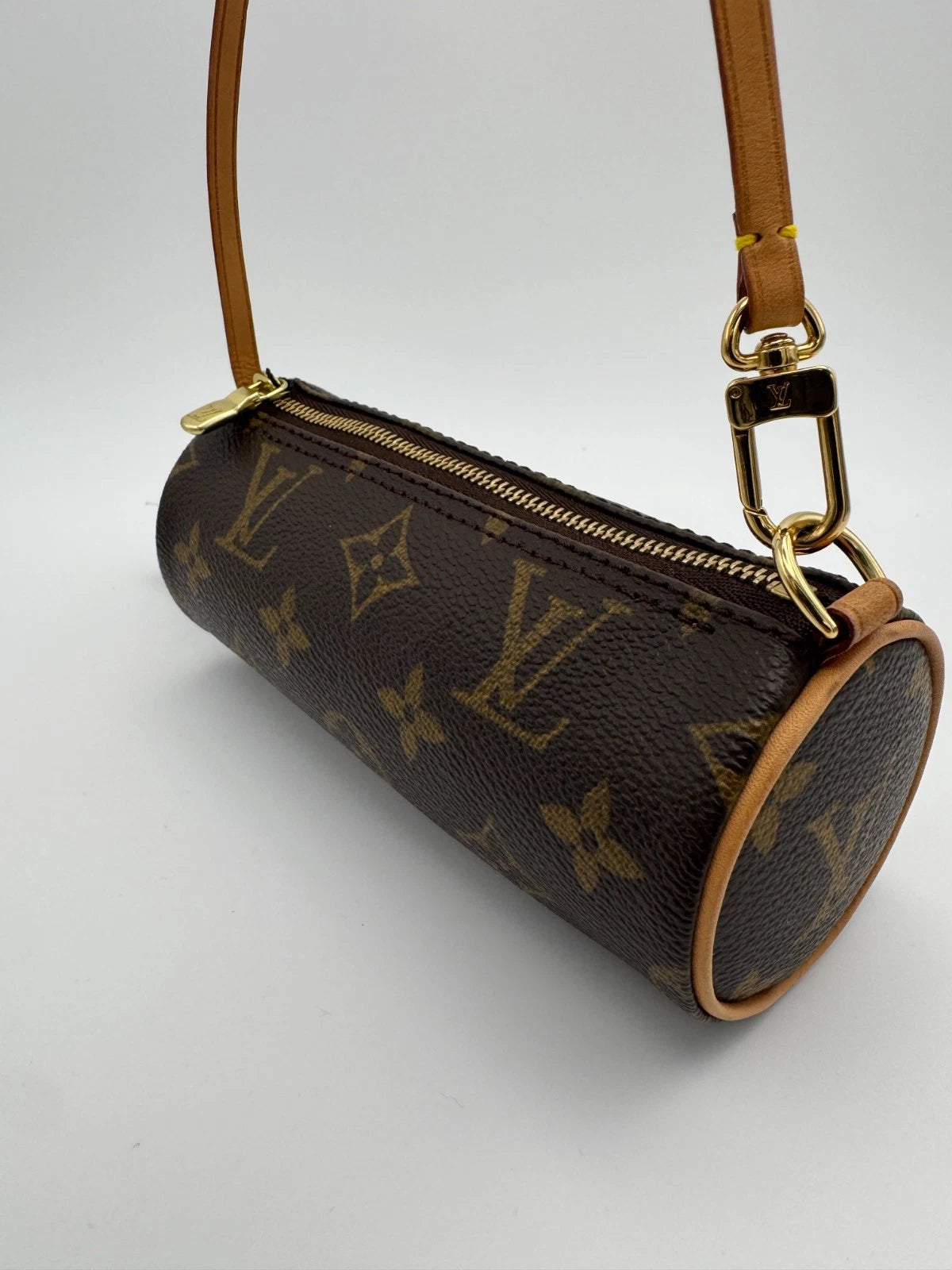 Louis Vuitton Mini Papillon Monogram Canvas Brown Shoulder / Handheld Bag – Used