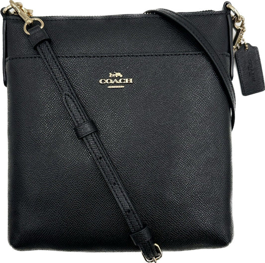 Coach Ladies Kitt Messenger Black Leather Crossbody Bag