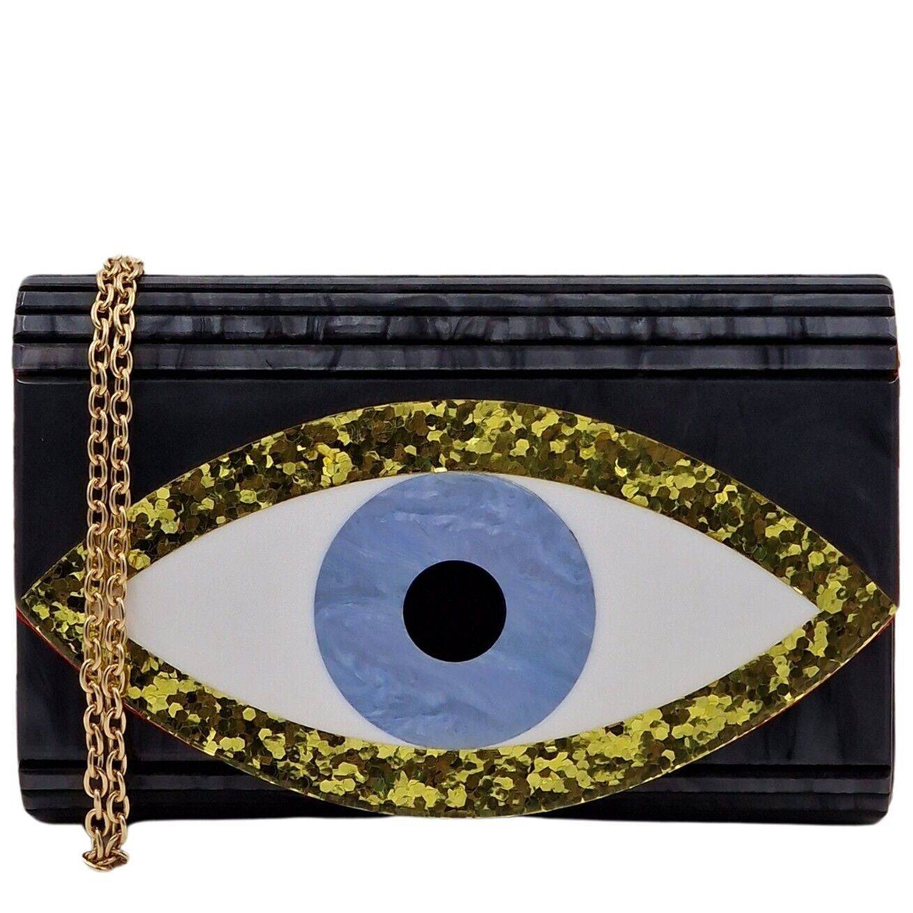Kurt Geiger London Evil Eye Acrylic Party Clutch - 400014652046