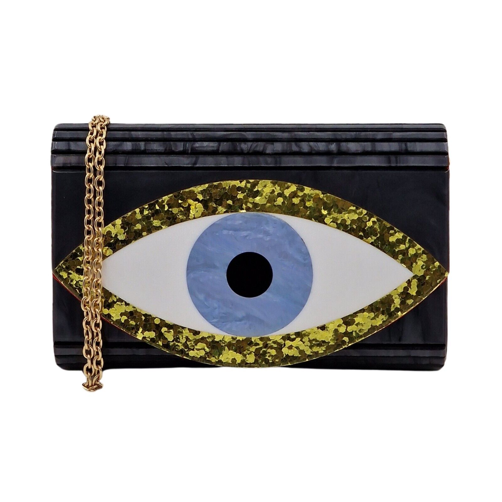 Kurt Geiger London Evil Eye Acrylic Party Clutch - 400014652046