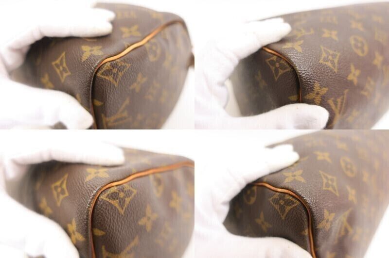 Authentic Louis Vuitton Speedy 30 Handbag Monogram Brown #22176 - Pre-Owned