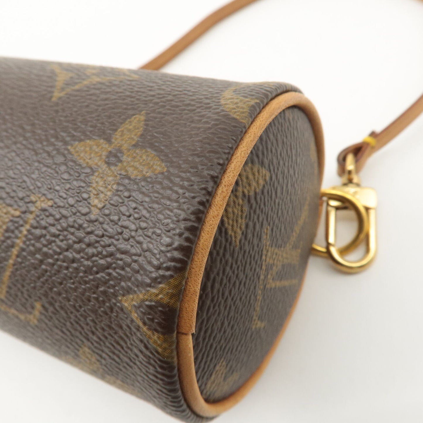 Auténtico minibolso Louis Vuitton con monograma pre-amado para bolso Papillon - Marrón