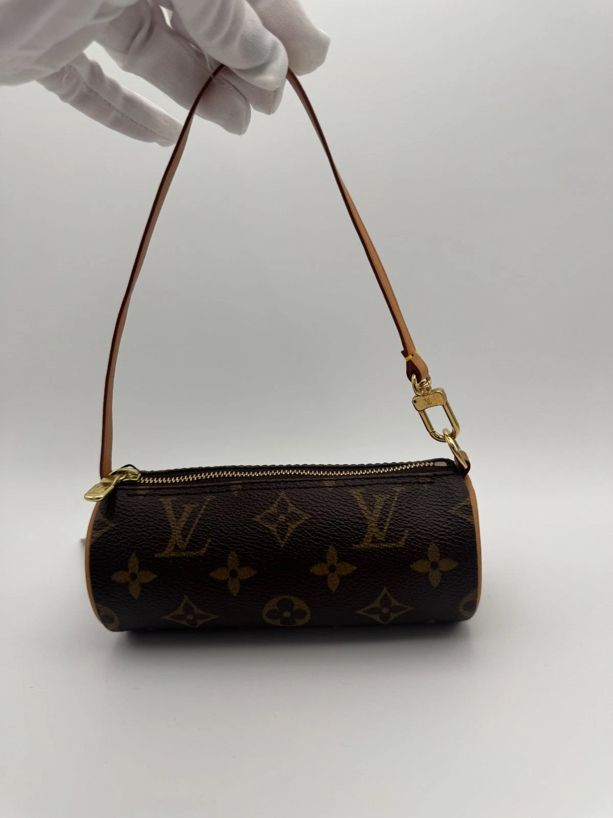 Louis Vuitton Mini Papillon Monogram Canvas Brown Shoulder / Handheld Bag – Used