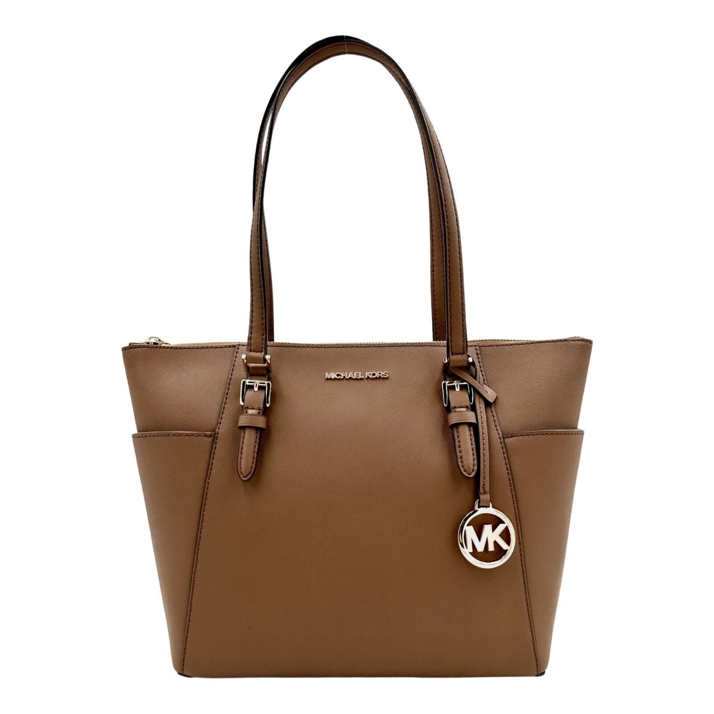 Michael Kors Charlotte Large Top Zip Tote - Luggage