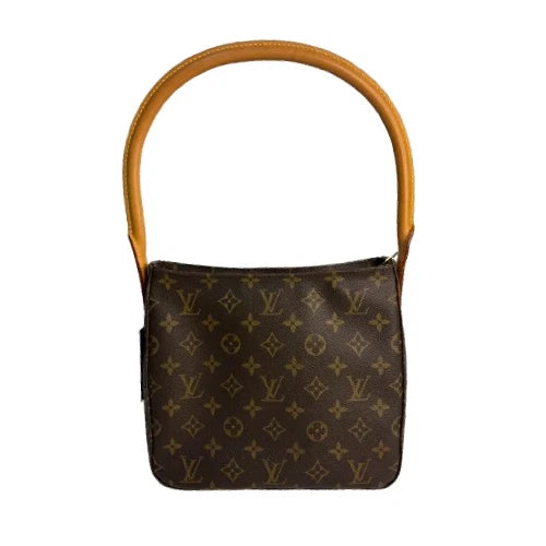 Louis Vuitton Looping Shoulder Bag MM Brown Canvas