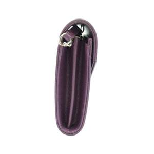 Saint Laurent Cassandre Envelope Chain Wallet Purple Chevron Grain de Poudre Leather WOC – a silver-toned eternity ring