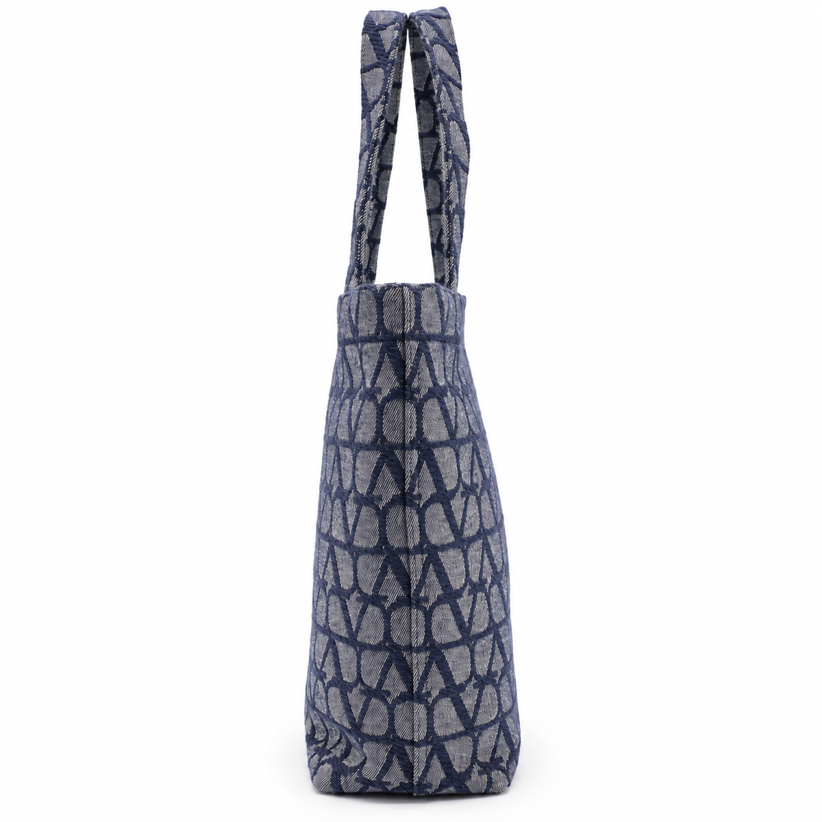 Valentino Garavani VLogo Denim Tote Bag Blue Large Designer Shoulder Bag – additional photo 4