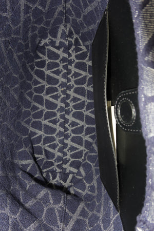 Valentino Garavani VLogo Denim Tote Bag Blue Large Designer Shoulder Bag – additional photo 7