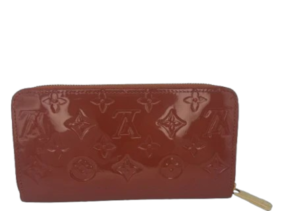 Louis Vuitton Zippy Wallet Monogram Vernis Dog Motif Patent Leather Zip Around