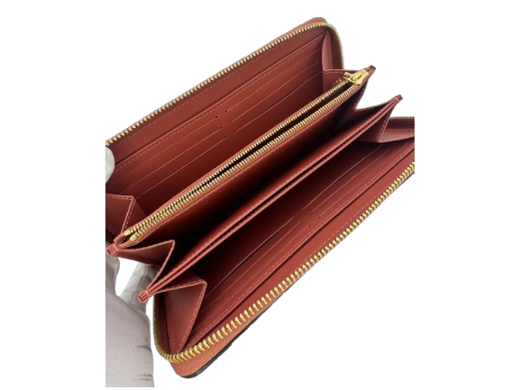 Louis Vuitton Zippy Wallet Monogram Vernis Dog Motif Patent Leather Zip Around