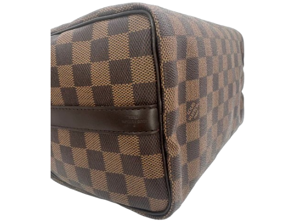 Louis Vuitton Speedy 25 Damier Ebene Canvas Brown Top Handle Handbag