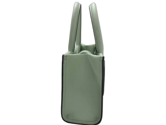 Tory Burch Mini Ella Leather Tote Bag – Green – Double T Logo Handbag New W/O Tags