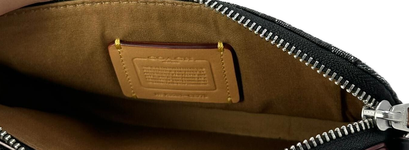 Coach Black Denim Kira Convertible Crossbody Wristlet - CE778