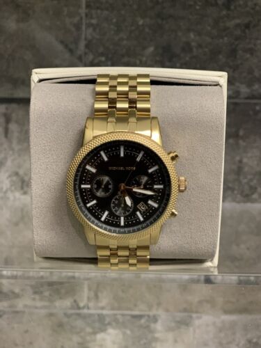 Michael Kors Men's Scout Chronograph Gold-Tone Stainless Steel Watch MK8629