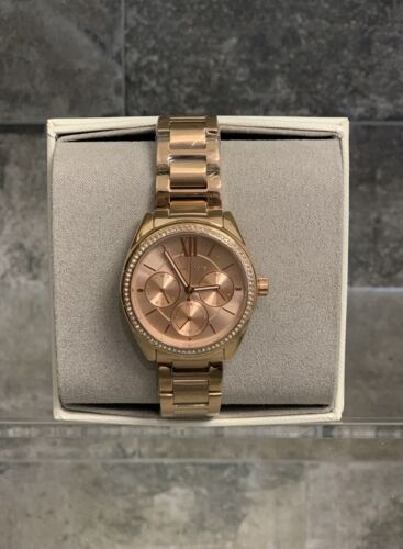 Michael Kors Sofie Women’s Rose Gold Tone Crystal Watch MK7091
