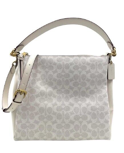 Coach Shay Signature White Crossbody and Shoulder Bag