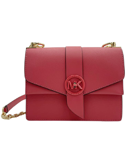 Michael Kors Greenwich Leather Light Berry Sorbet Small Convertible Crossbody