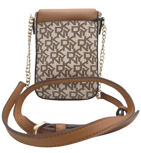 DKNY Signature Brown/Beige Crossbody Pouch