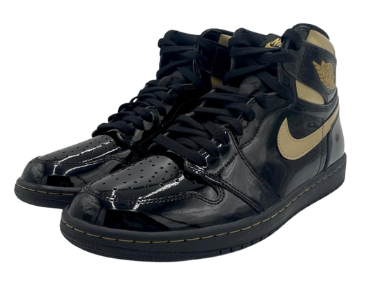 Air Jordan 1 Retro High OG Black/Metallic Gold-Black High Top Sneaker Size 10.5