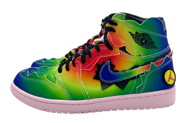 Air Jordan 1 Retro High OG J Balvin Zapatillas altas multicolor/negras - Talla 10.5