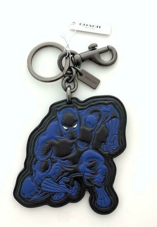 Coach Marvel Limited Edition Black Panther Leather Bag Charm 1860