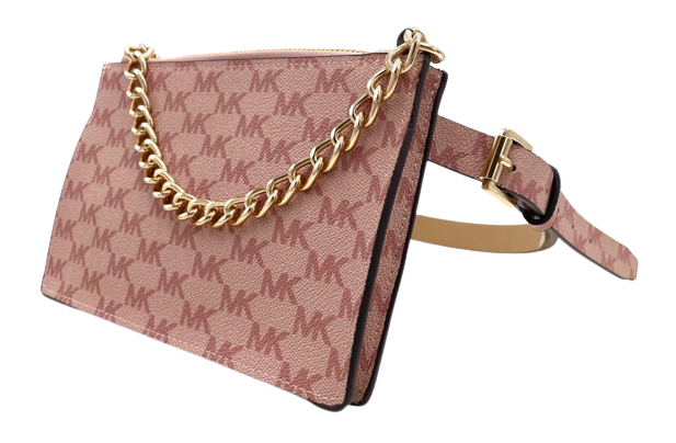 Michael Kors Signature Ballet/Pink Fanny Pack Belt Bag