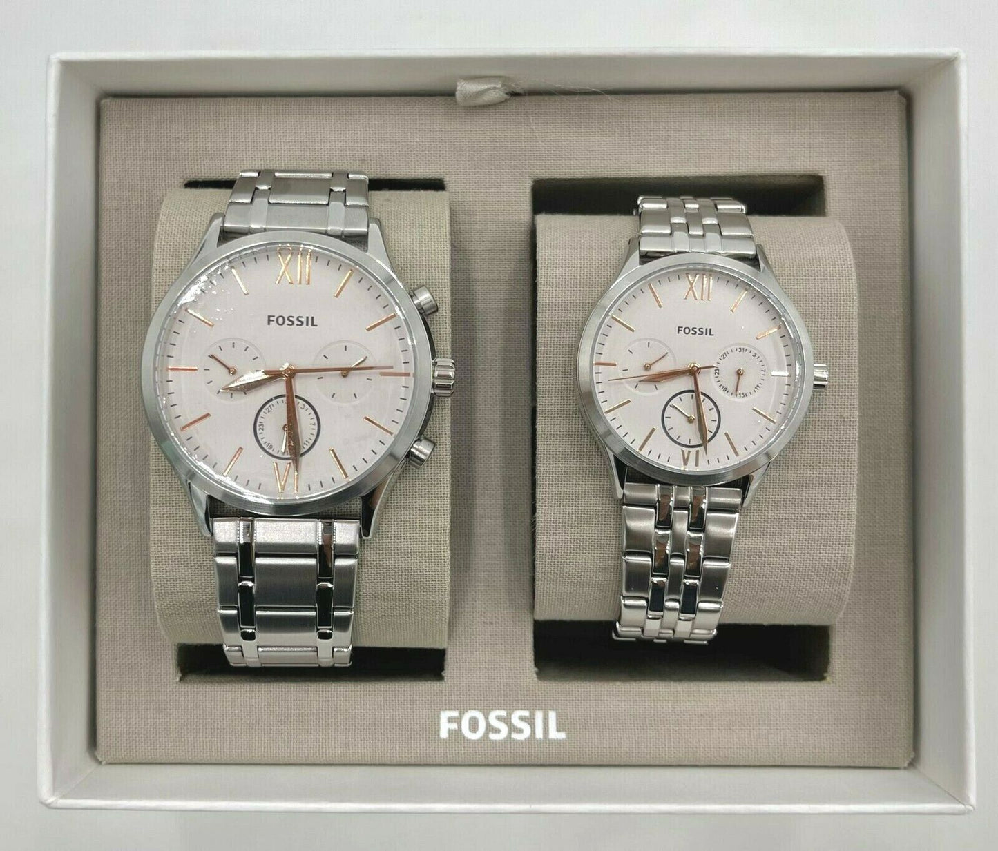 Fossil His & Her Couple Gift Set BQ2469SET, BQ2468SET, BQ2400SET
