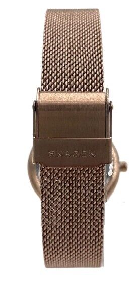 Skagen Denmark Signature Two-Hand Rose-Tone Steel Mesh Watch