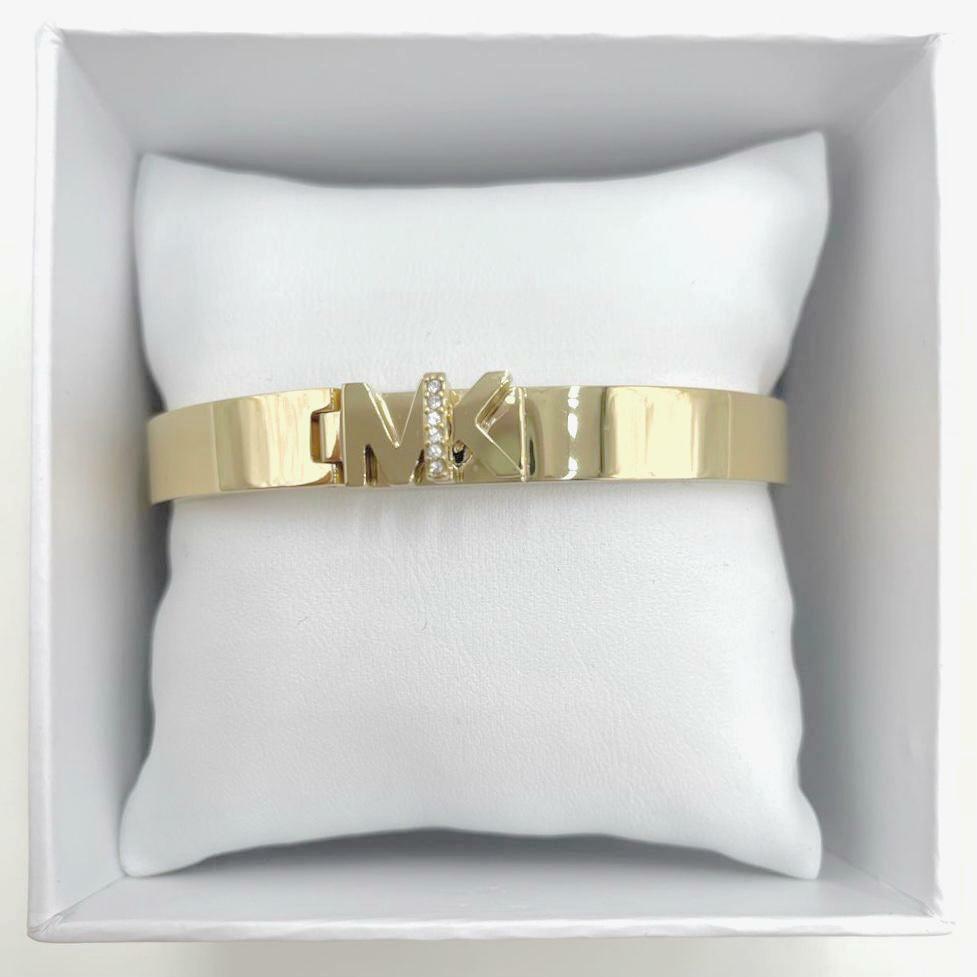 Michael Kors Gold Tone Stainless Steel Bracelets
