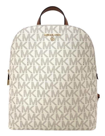 Michael Kors Cindy Vanilla Signature Large Backpack