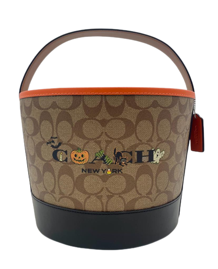 Coach Signature Trick or Treat Halloween Bucket Bag