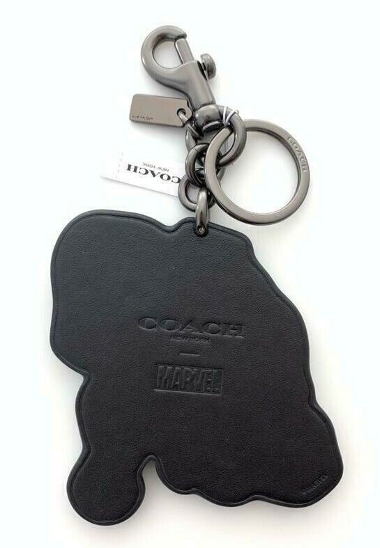 Coach Marvel Limited Edition Black Panther Leather Bag Charm 1860