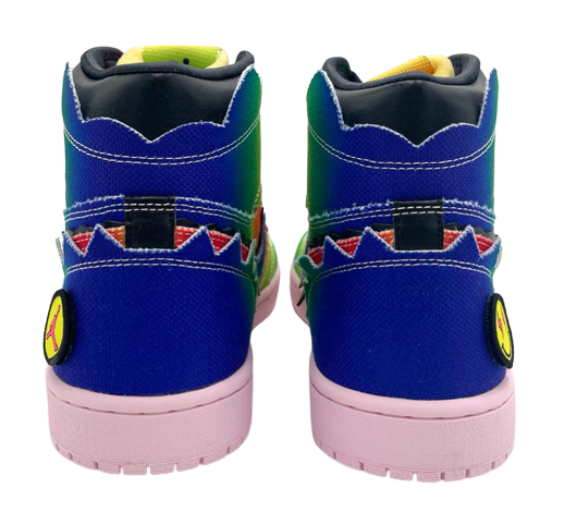 Air Jordan 1 Retro High OG J Balvin Multicolor/Black High top Sneaker - Size 10.5