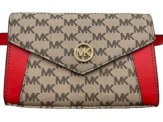 Michael Kors Beige Signature Fanny Pack