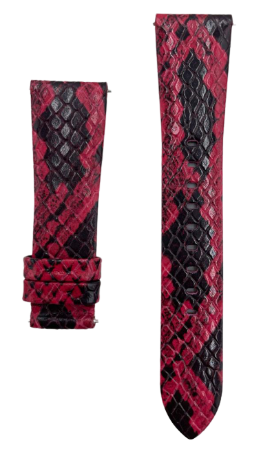 Michael Kors Dark Red Snake Print Wrist Strap/Band