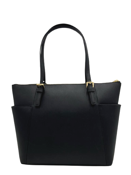 Michael Kors Jet Set Travel Black Saffiano Leather Medium Tote