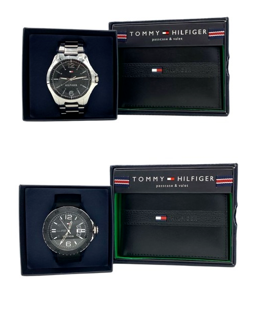 Tommy Hilfiger Black Wallet and Watch Combo (1791460  & 1791203)