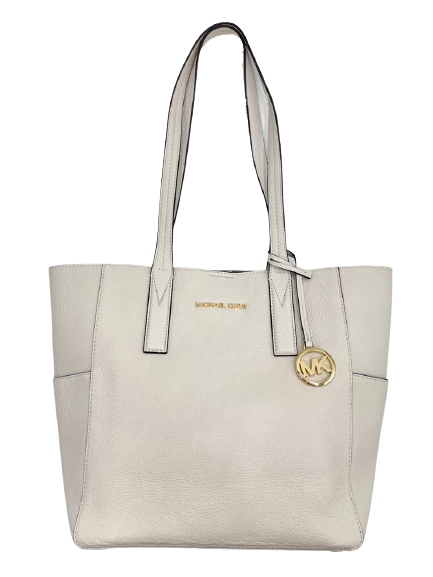 Michael Kors Junie Medium Leather Tote Vanilla