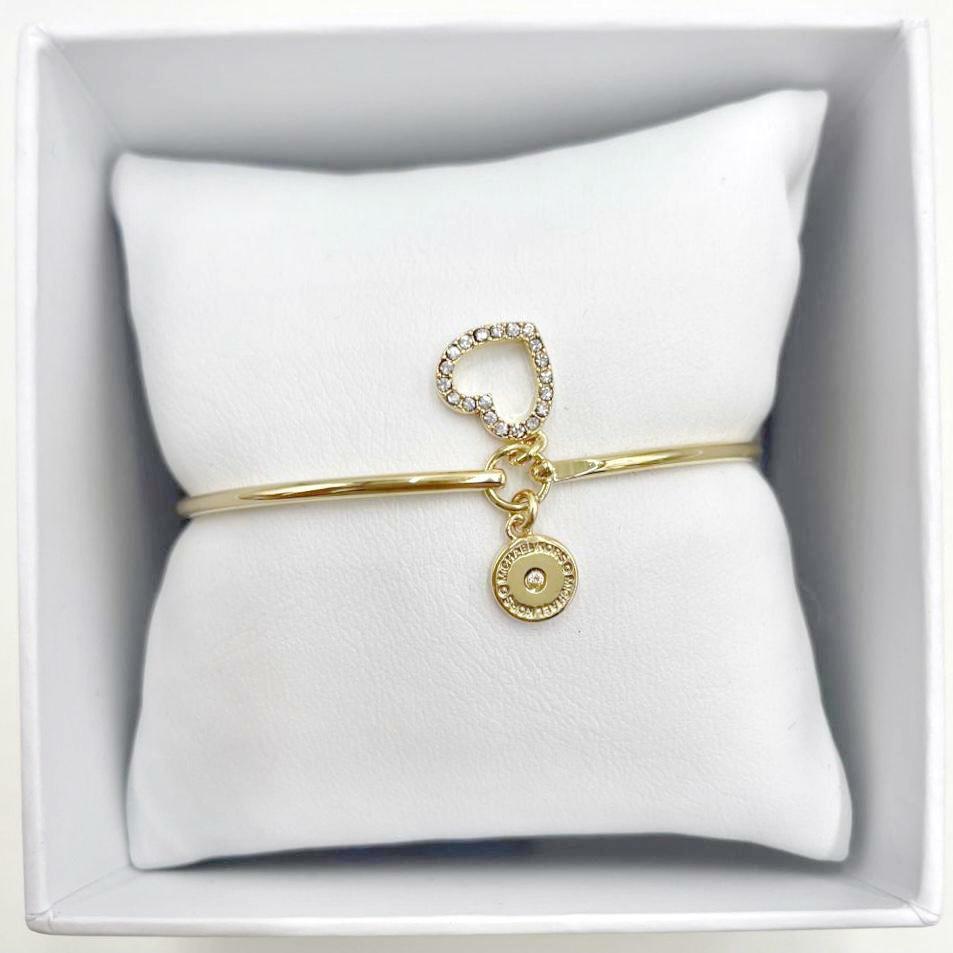 Michael Kors Gold Tone Stainless Steel Bracelets