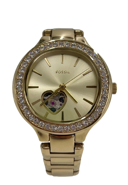 Fossil Weslee Automatic Rose Gold & Gold-Tone Watch BQ3723, BQ3724