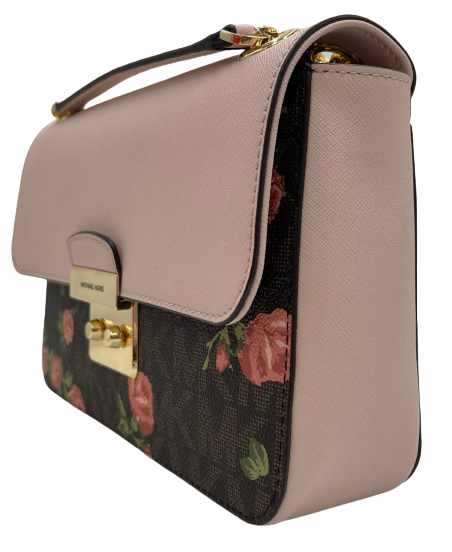 Michael Kors Brandi Medium Signature Brown Multi Flap Shoulder Bag