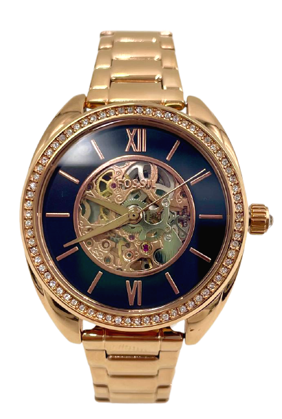 Fossil Vale Automatic Rose Gold & Gold Tone Stainless Steel BQ3728 BQ3729