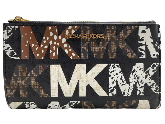 Michael Kors Jet Set Black Multi Carryall Tote