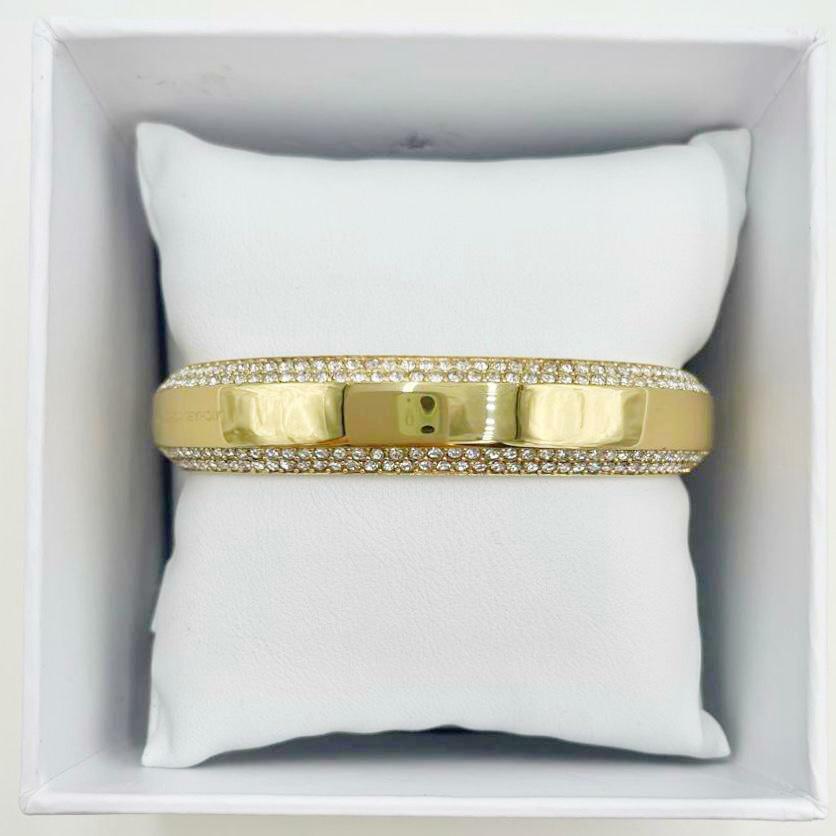 Michael Kors Gold Tone Stainless Steel Bracelets