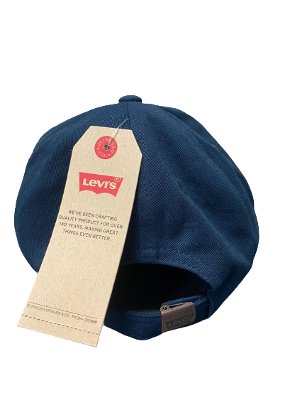 Levi's Signature Logo Unisex Hat - Navy Blue - 617846716189