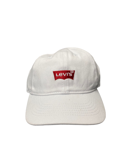 Levi's Signature Logo Unisex Hat - Solid White - 617846716196