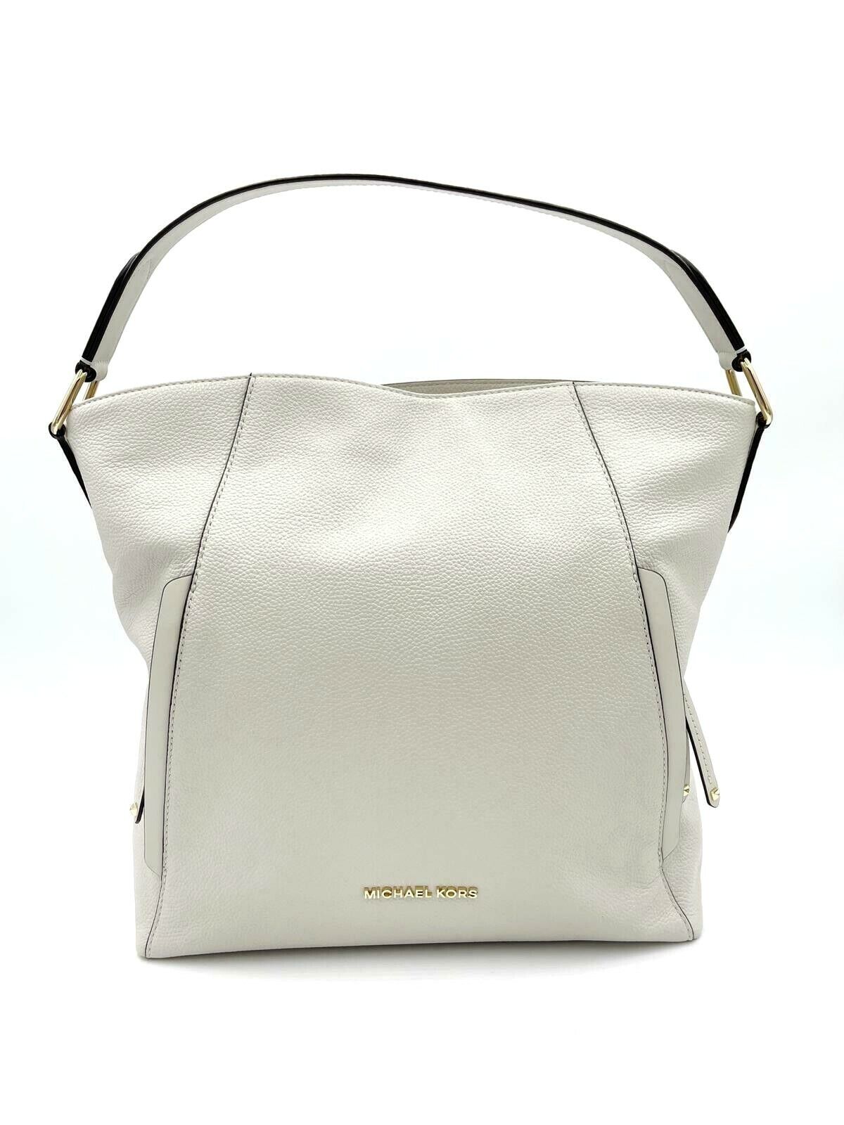 Michael Kors Evie Large Vanilla Hobo Shoulder Handbag