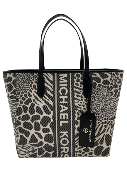 Michael Kors Sinclair Eat West Animal Print Large Grab Tote
